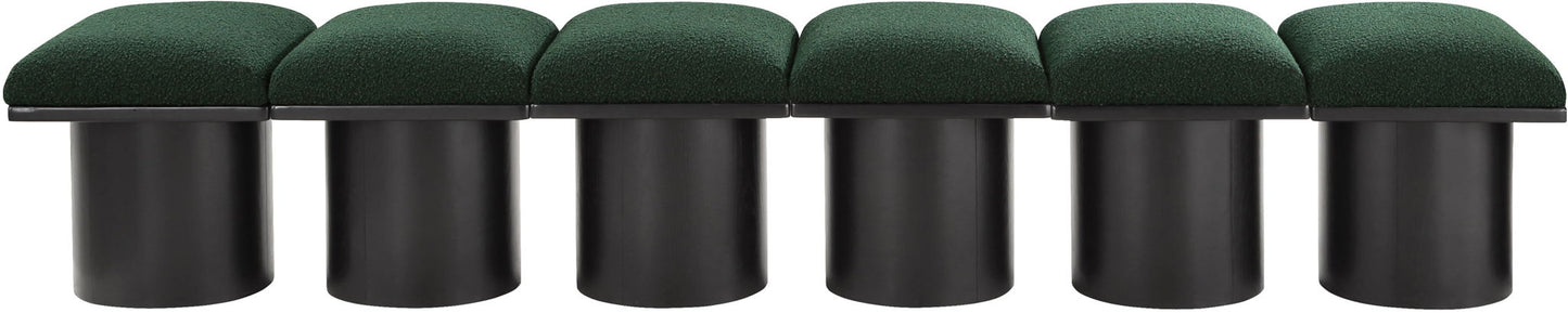 Pavilion - 6 Piece Modular Bench With Black Base