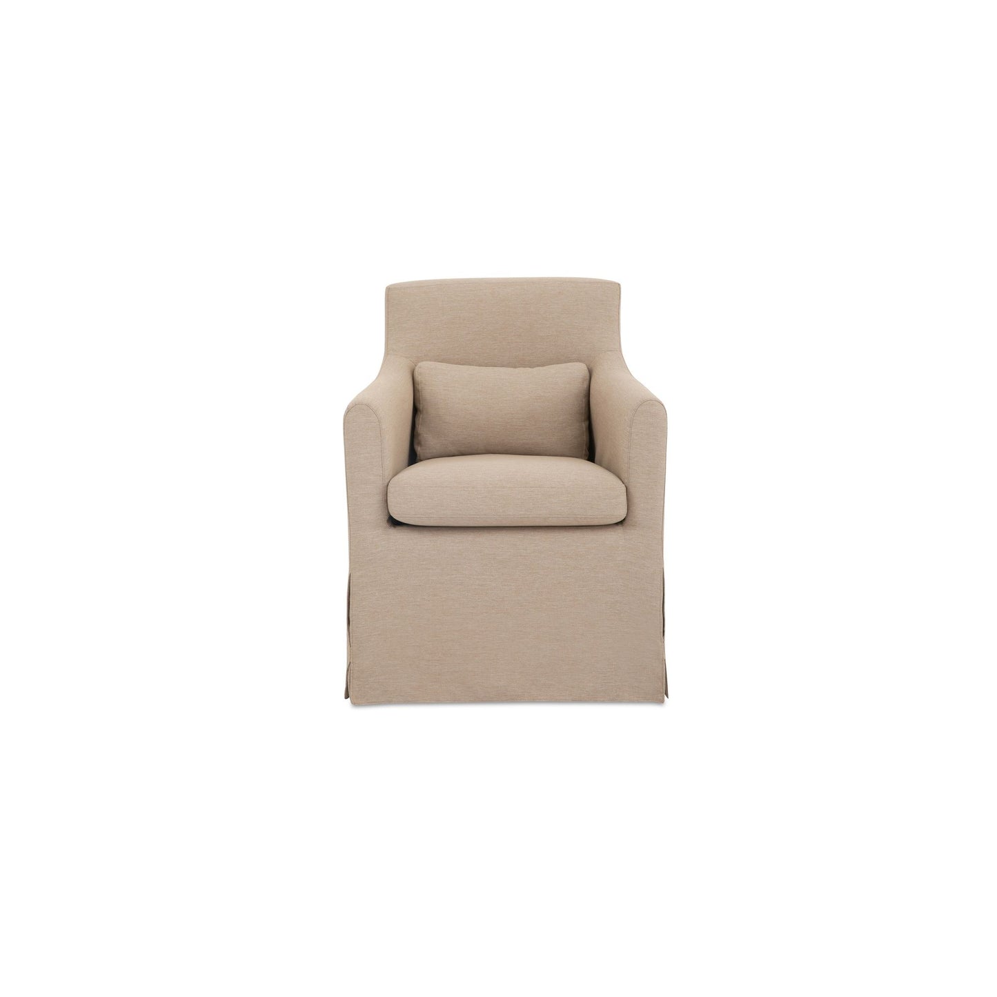 Lydia - Outdoor Slipcover Dining Chair - Light Brown