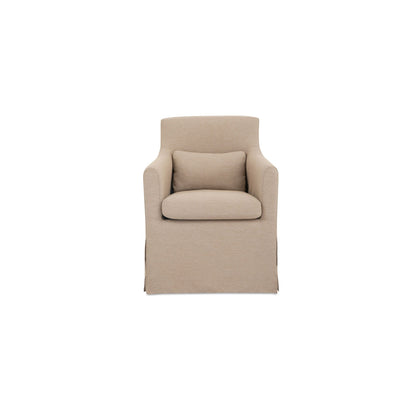 Lydia - Outdoor Slipcover Dining Chair - Light Brown