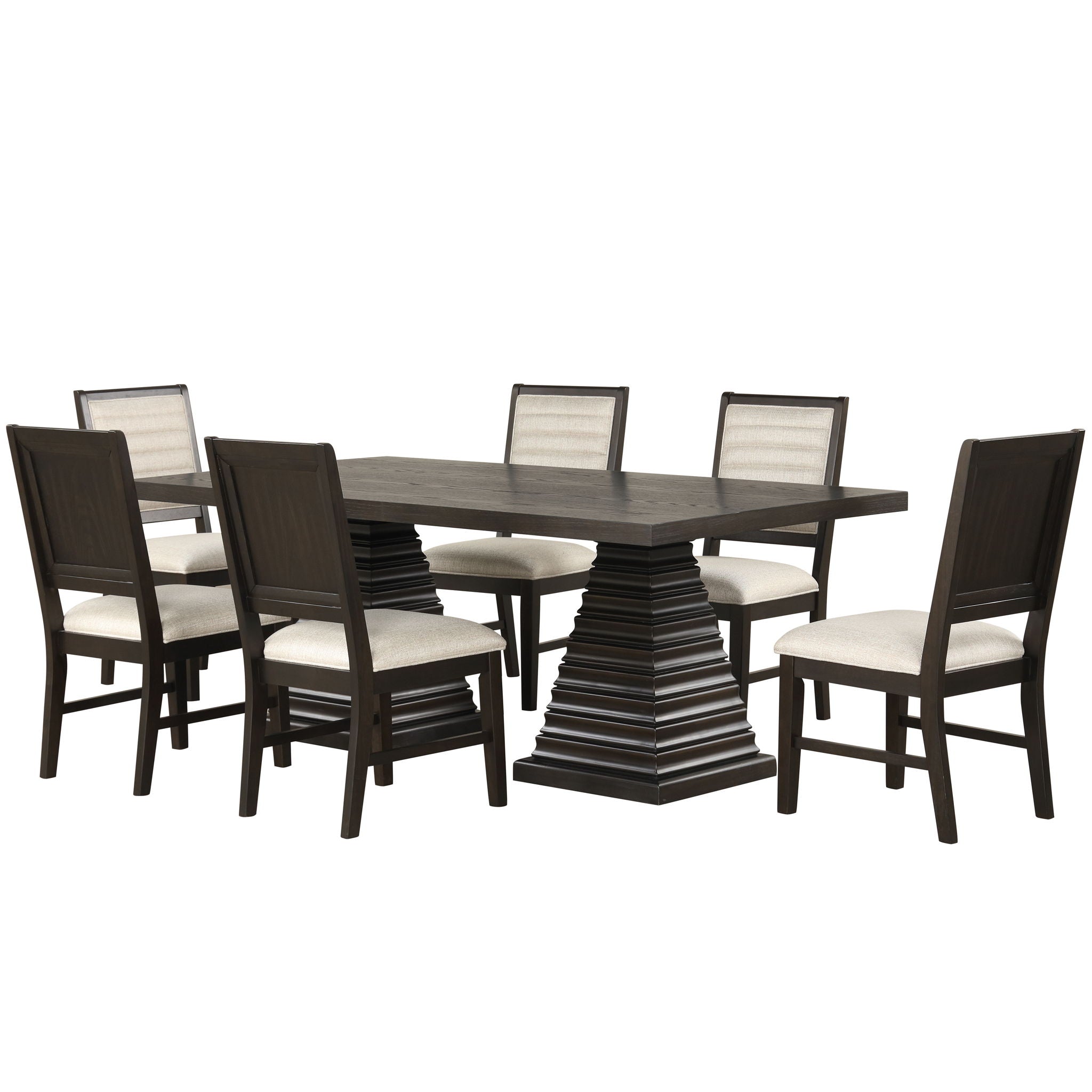 Plateau 78" Rectangle Dining Table Set - Thumbnail 3