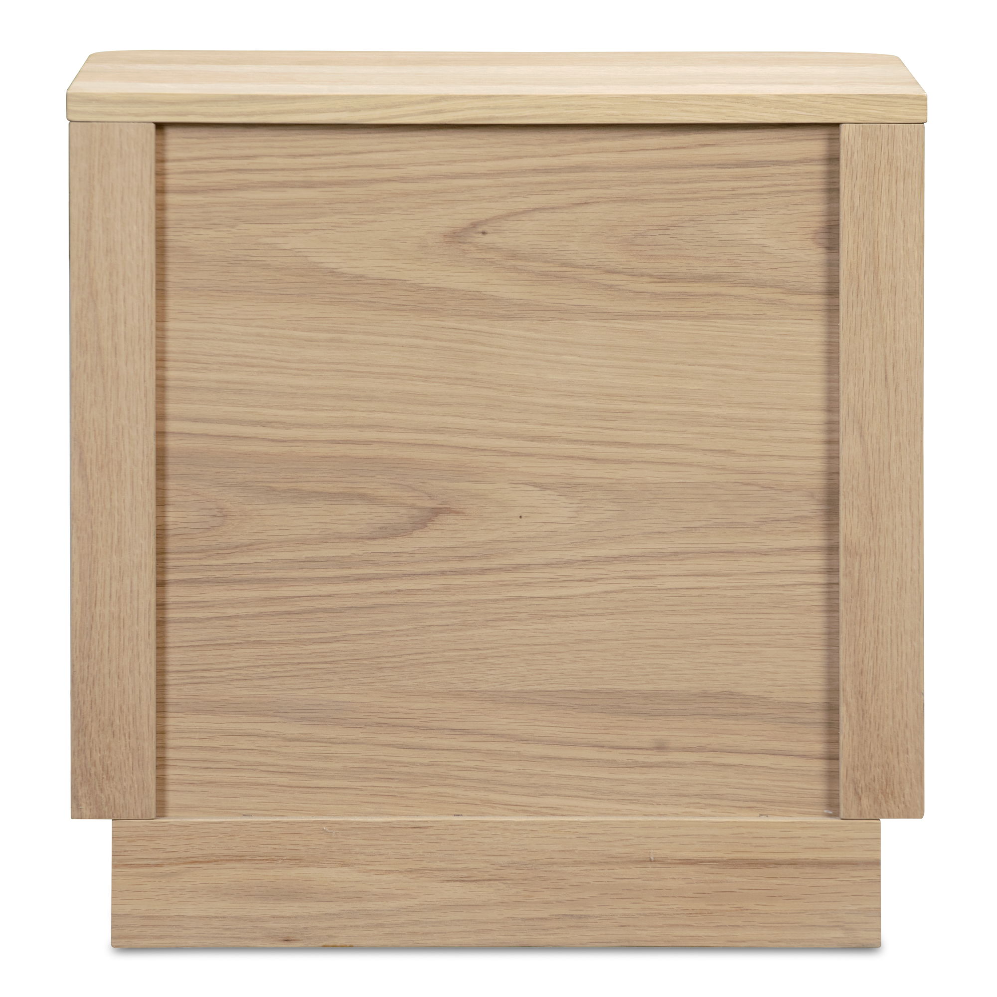 Round Off - Tall Nightstand - Light Brown / Oak