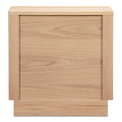 Round Off - Tall Nightstand - Light Brown
