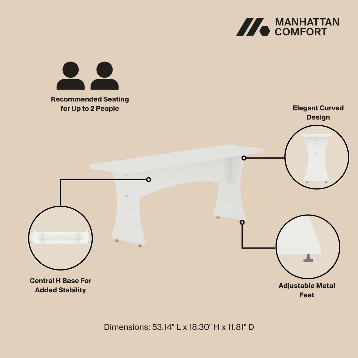 Coney - Dining Bench (Set of 2)