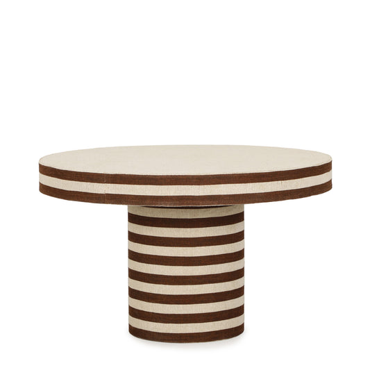 Lyra - Striped Cotton Jute Contract-Grade Table