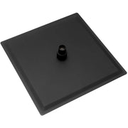 12" Square Rainfall Shower Head With Wall / Ceiling Mount, 304 Stainless Steel - Matte Black
