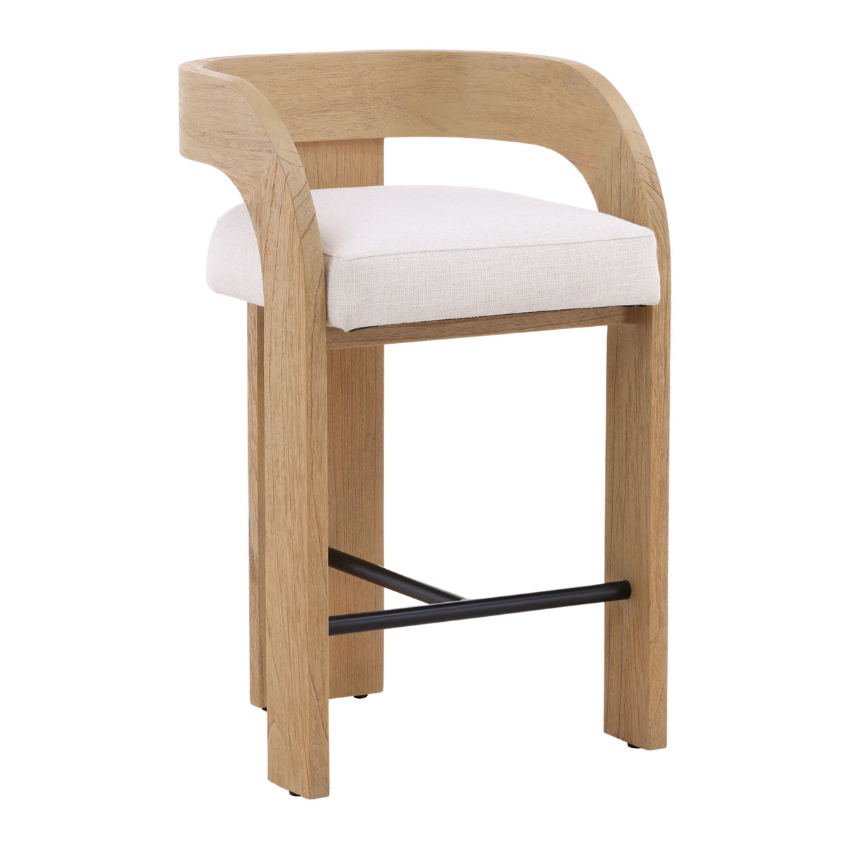 Tyson - Counter Stool - Cream And Natural