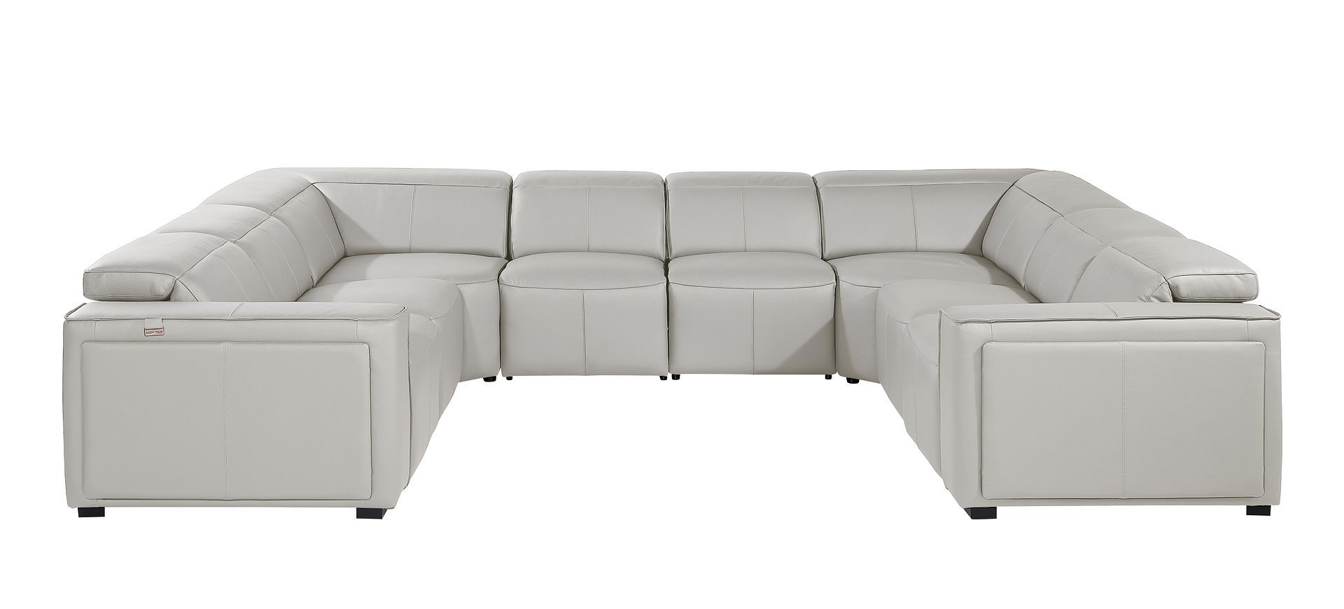 1224 - 8-Piece U-Shaped Sectional Sofa In With 4 Power Recliners & Power Headrests