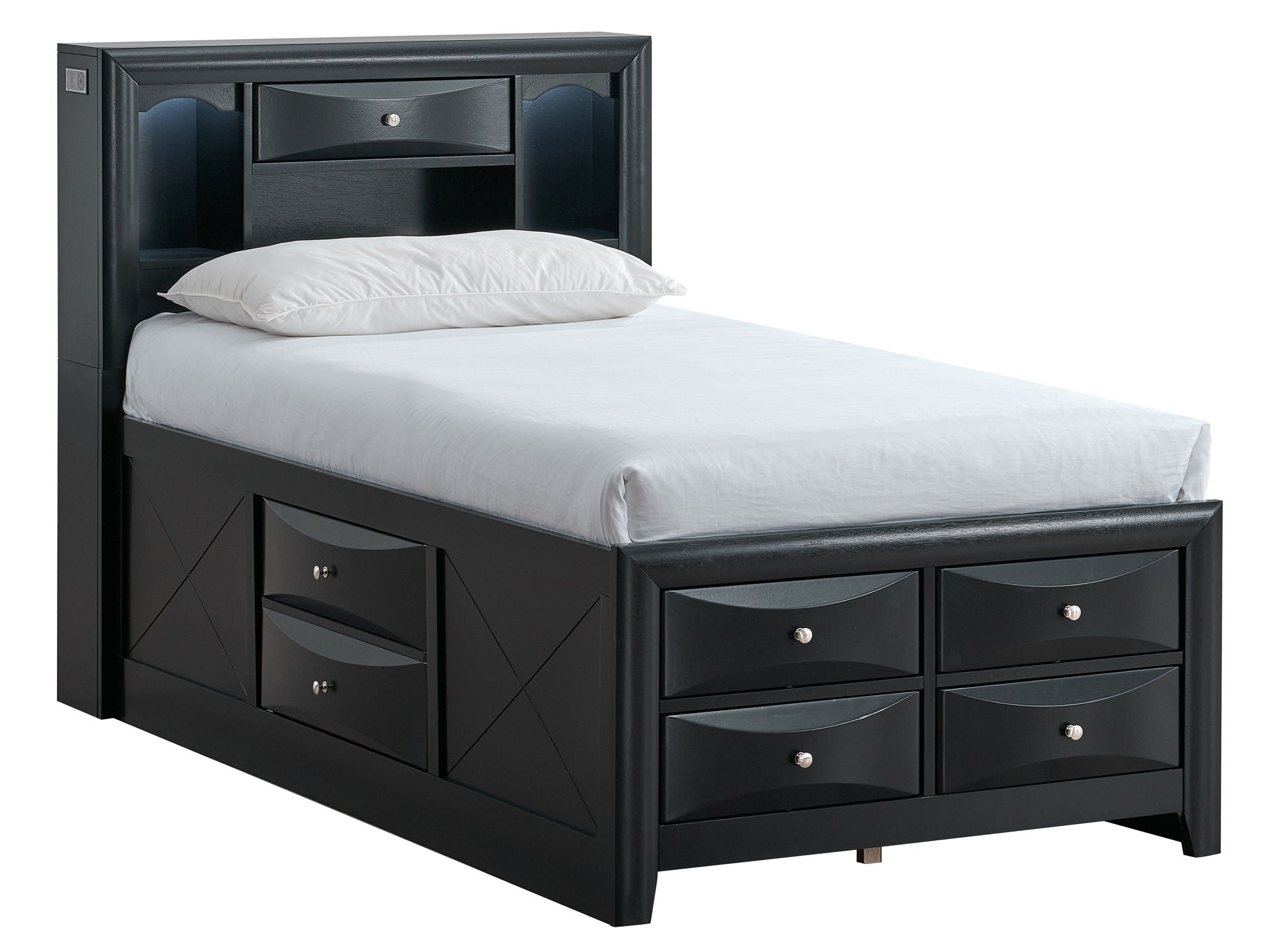 Glory Furniture - Marilla - Storage Bed With Lighting