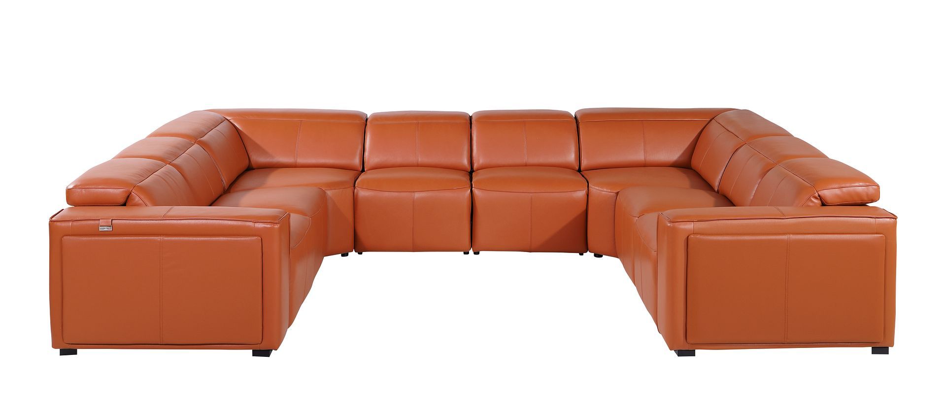 1224 - 8-Piece U-Shaped Sectional Sofa In With 4 Power Recliners & Power Headrests