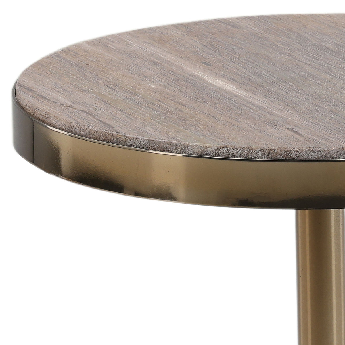 Inara - Side Table - Natural And Brass