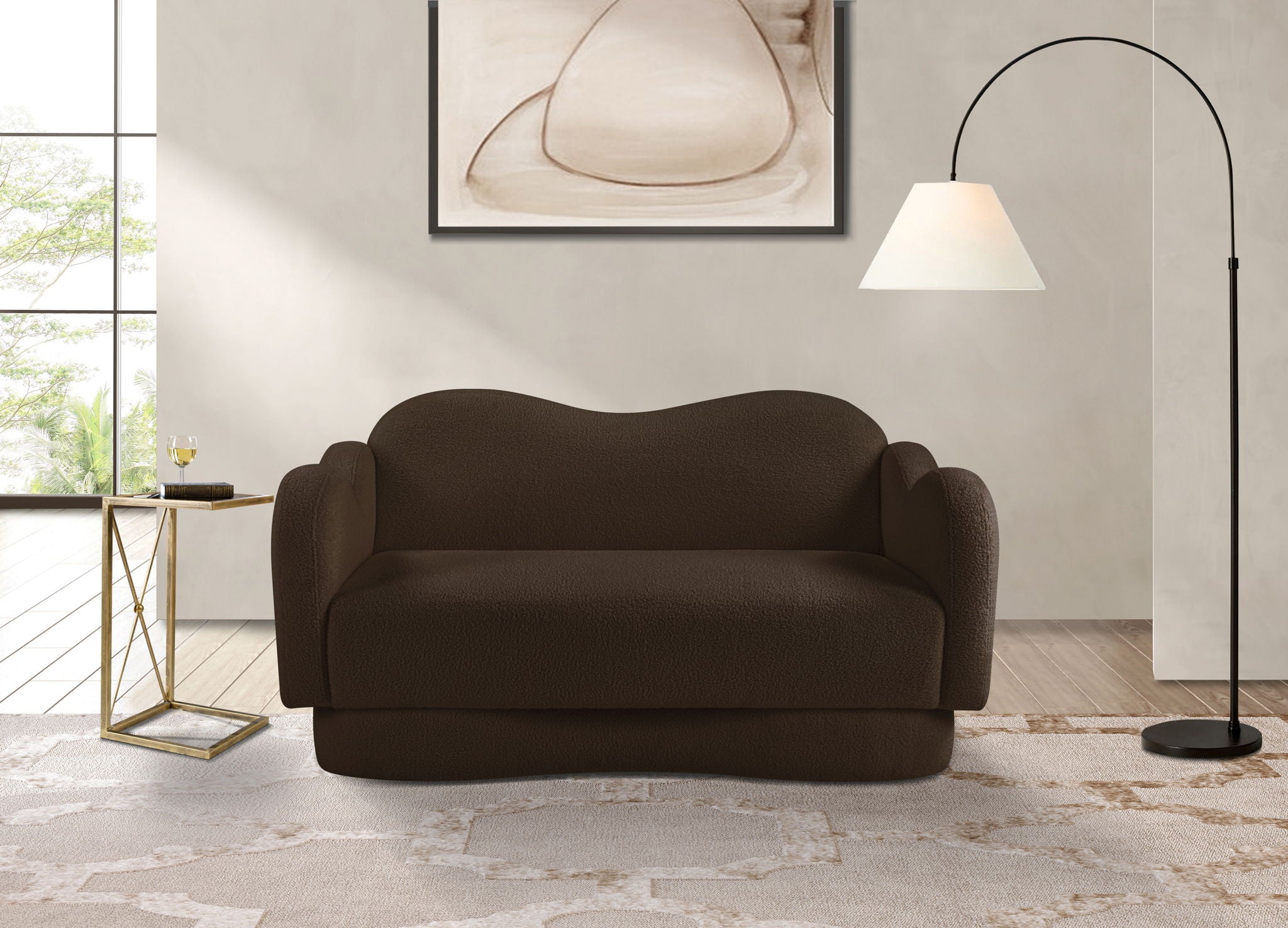 Bloom - Teddy Fabric Loveseat