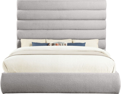 Adam - Boucle Fabric Bed With 70.5" Headboard