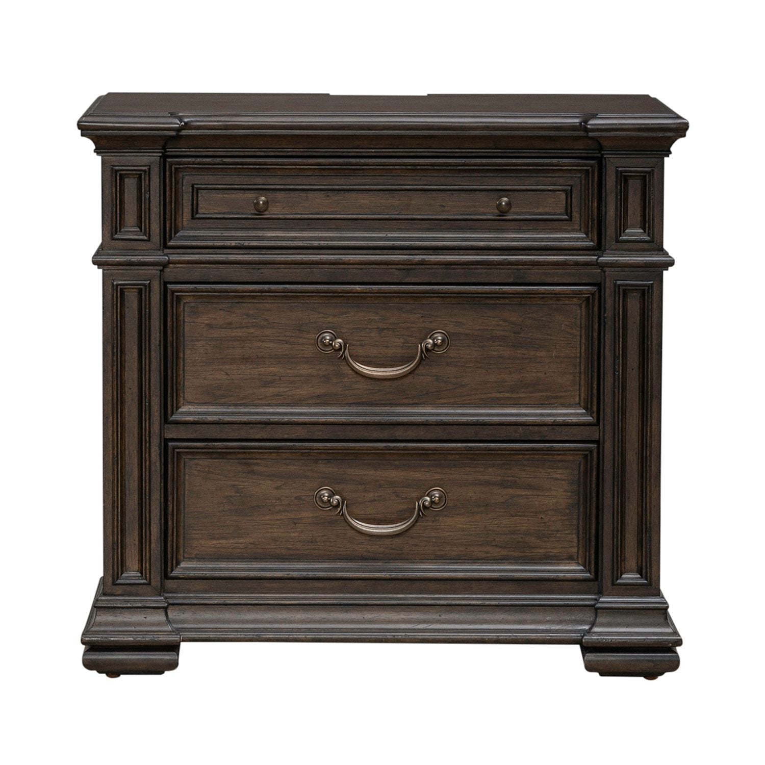 Provence Park - Nightstand With Charging Station - Chateau Brown