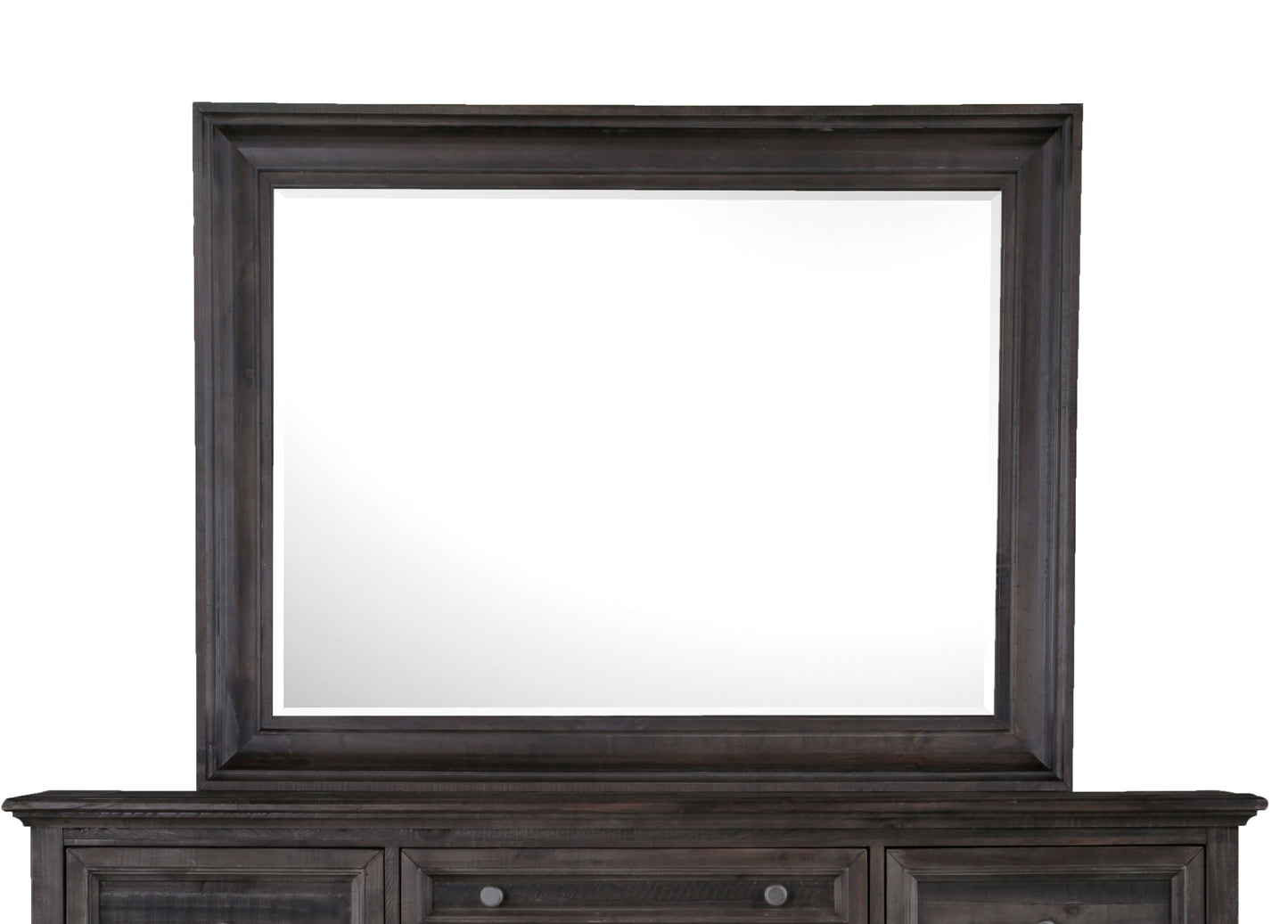 Calistoga - Mirror In Weathered Charcoal - Weathered Charcoal