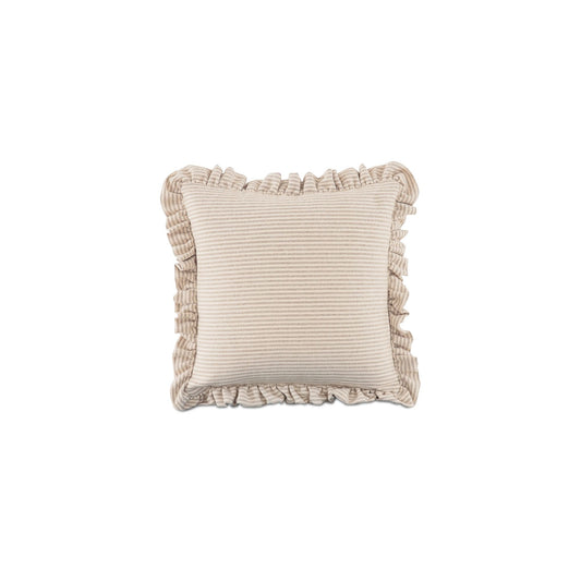Betty - 25" Cushion - Beige Stripe