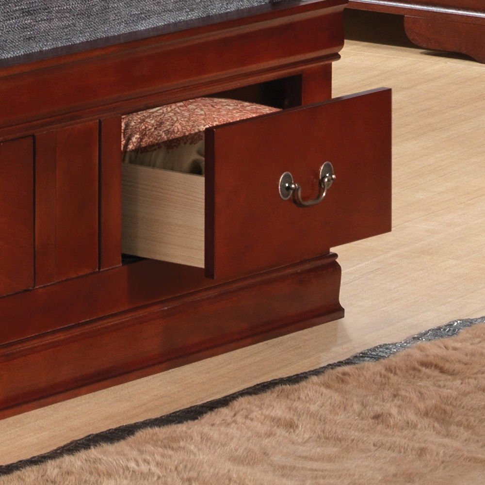 Glory Furniture - Louis Phillipe - Bookcase Storage Bed