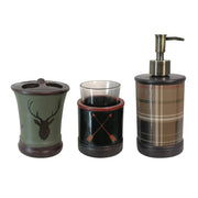 Aztec Bear - Countertop Bathroom Set (Set of 3), 4 Per Carton - Multi Color
