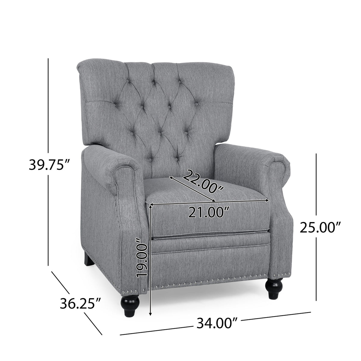 Welch - Contemporary Tufted Pushback Recliner