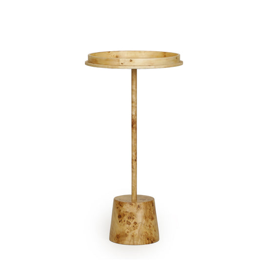 Destin - Burl Designer Side Table - Natural