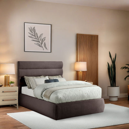 Adam - Linen Fabric Bed With 52" Headboard