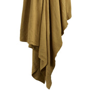 Cotton Knit - Throw Blanket - Tuscan