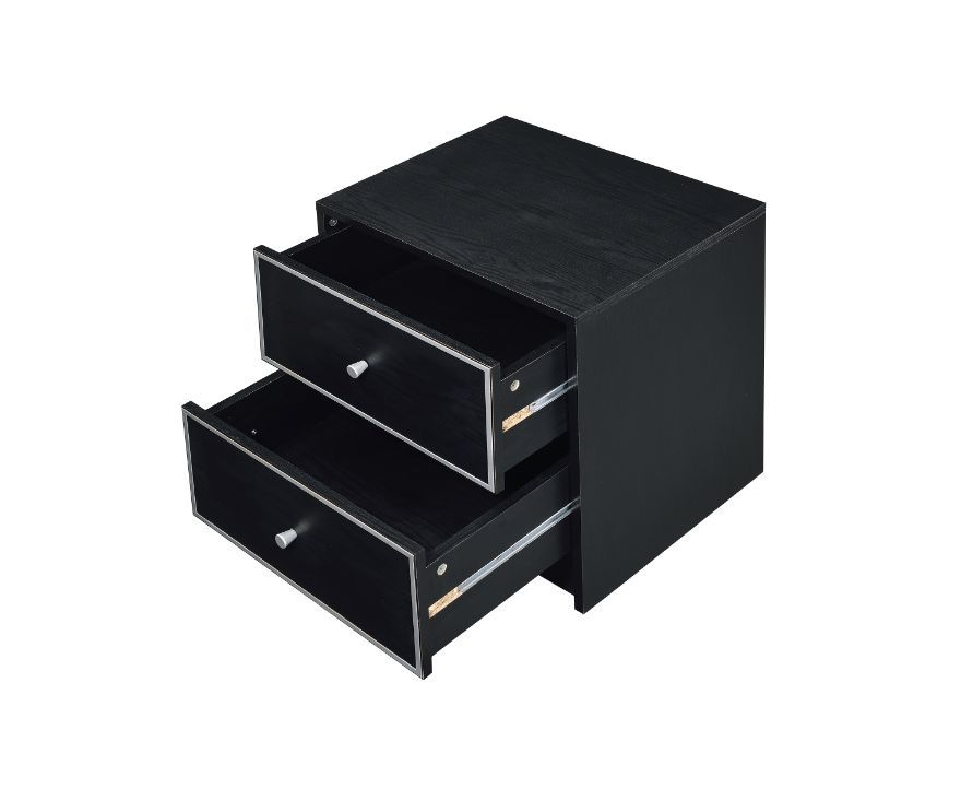 Jabir - Accent Table - Black & Silver