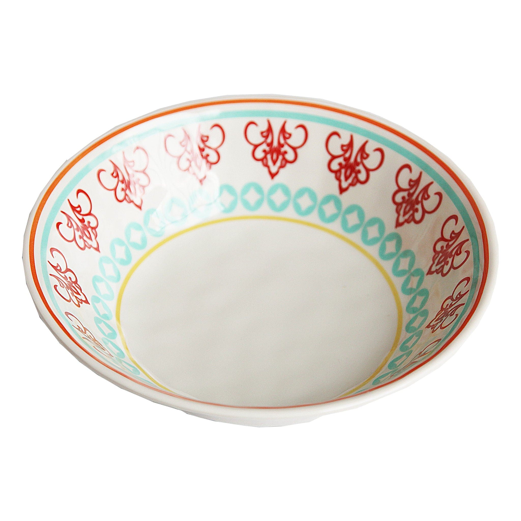 Western Melamine - Dinner Bowl (Set of 4) - Multi Color