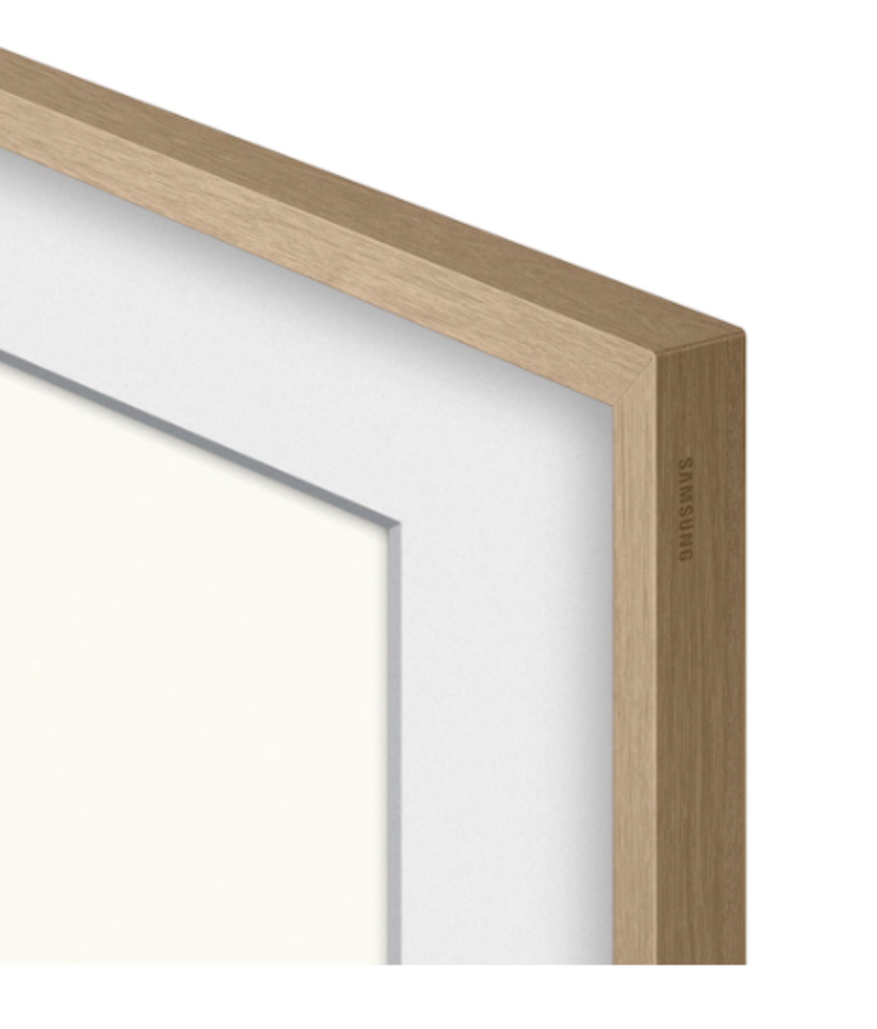 Samsung - 55" 2021 The Frame Bezel (Modern) - Teak