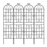 Metal Garden Rustproof Trellis For Climbing Plants Outdoor Flower Support