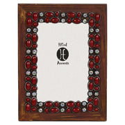 Picture Frame - 4" x 6" Red Stone Wooden Picture Frame  - Multi