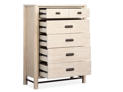 Sunset Cove - Drawer Chest With Metal Stretchers - Sanibel Brown