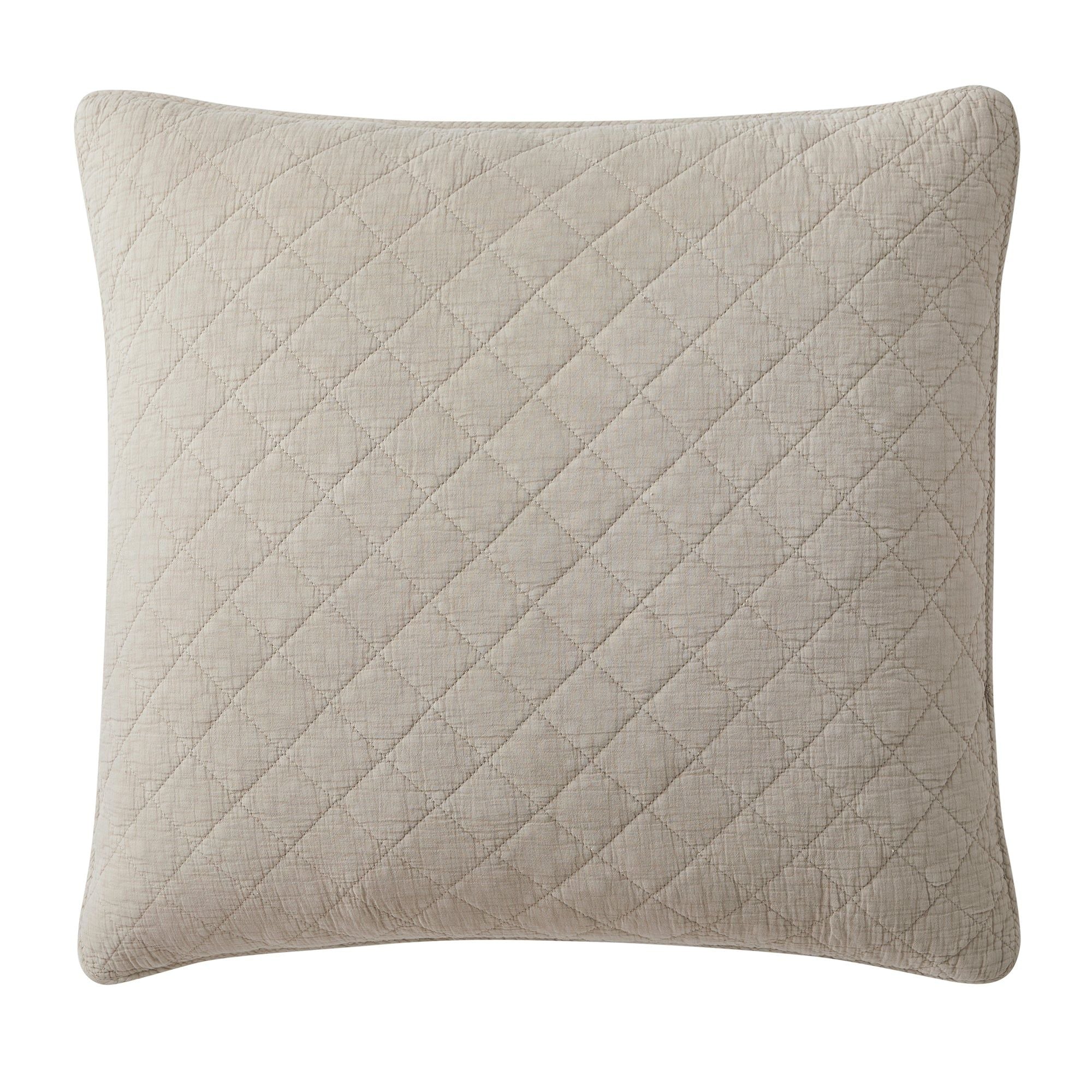 Cotton Gauze - Stonewashed Euro Sham - Sable