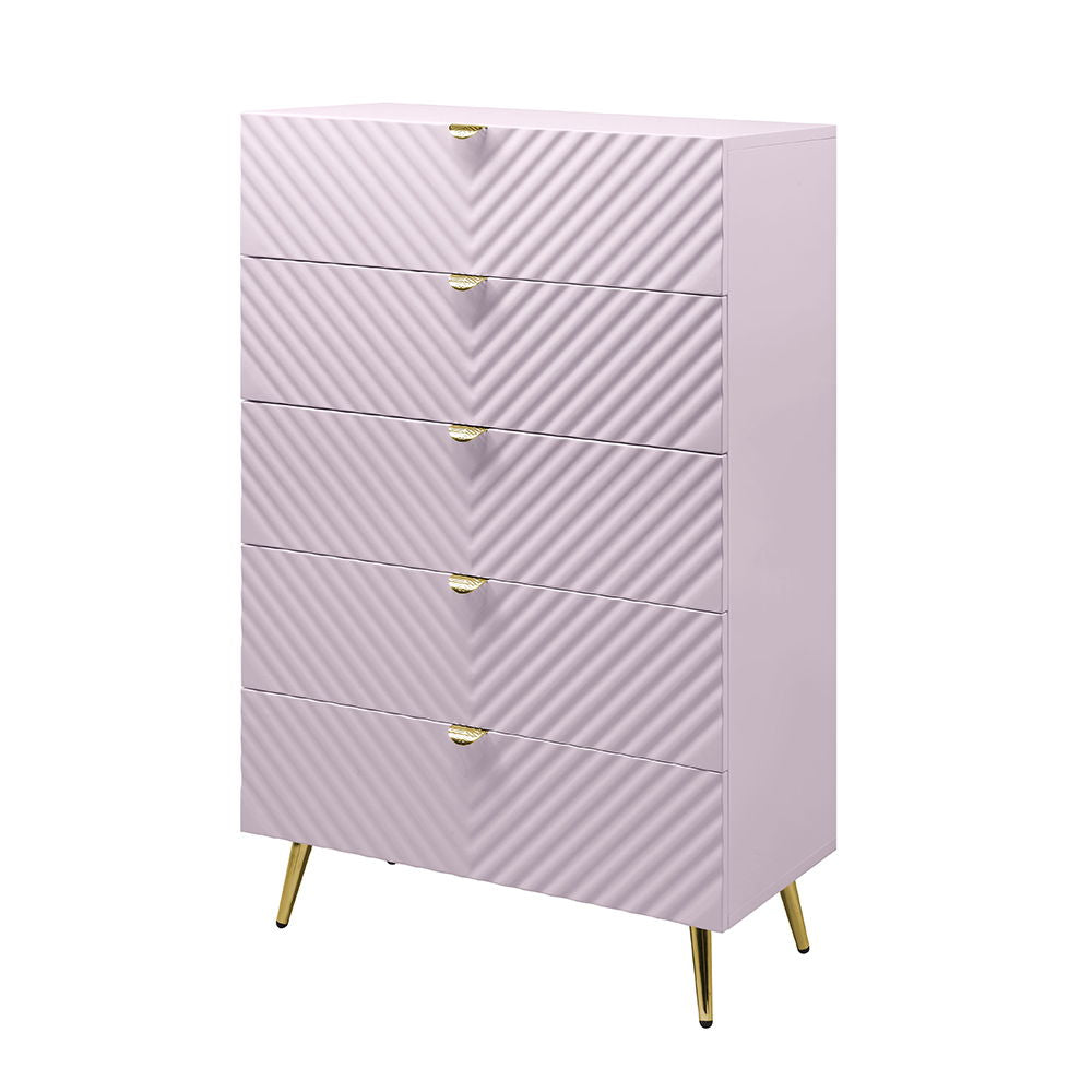 Gaines - Chest - Pink High Gloss