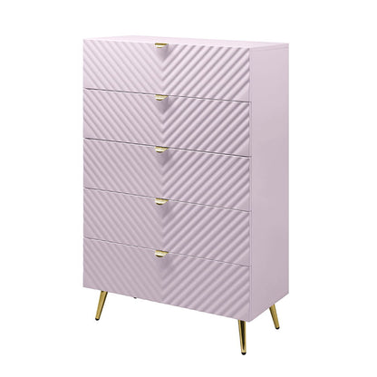 Gaines - Chest - Pink High Gloss