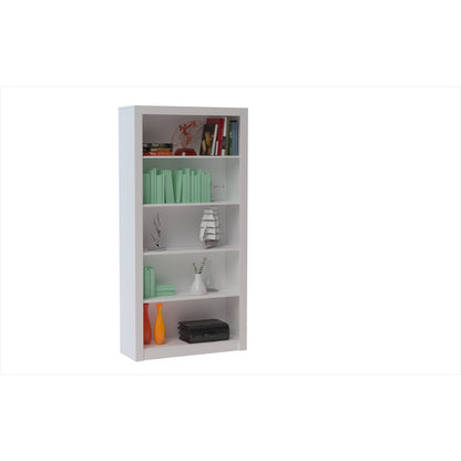 Olinda - Modern 5 Shelf Open Bookcase