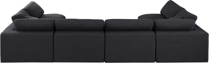 Comfy - 6 Piece Linen Modular Armless Sectional