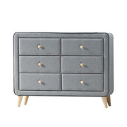 Valda - Dresser - Light Gray Fabric