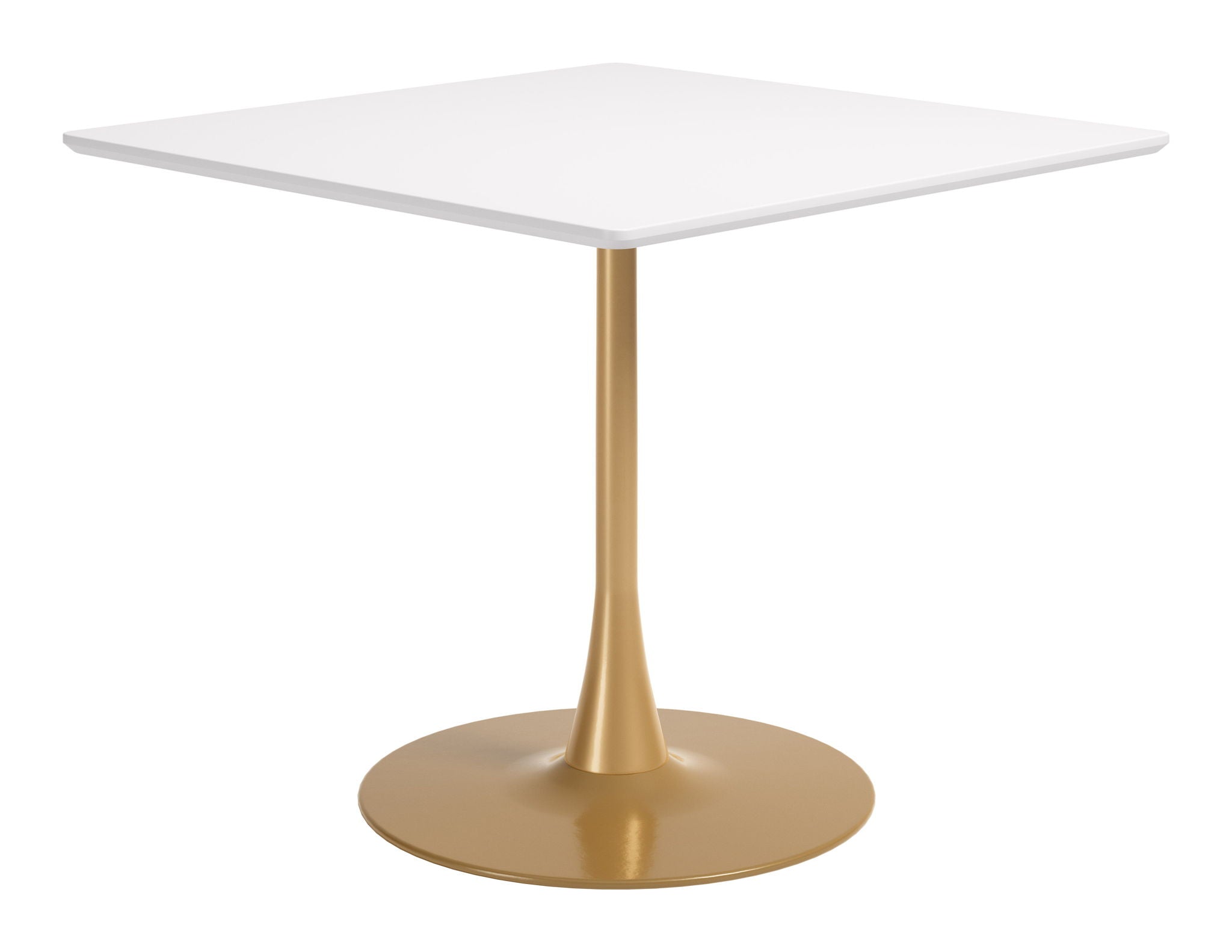 Epas - Dining Table - White / Gold