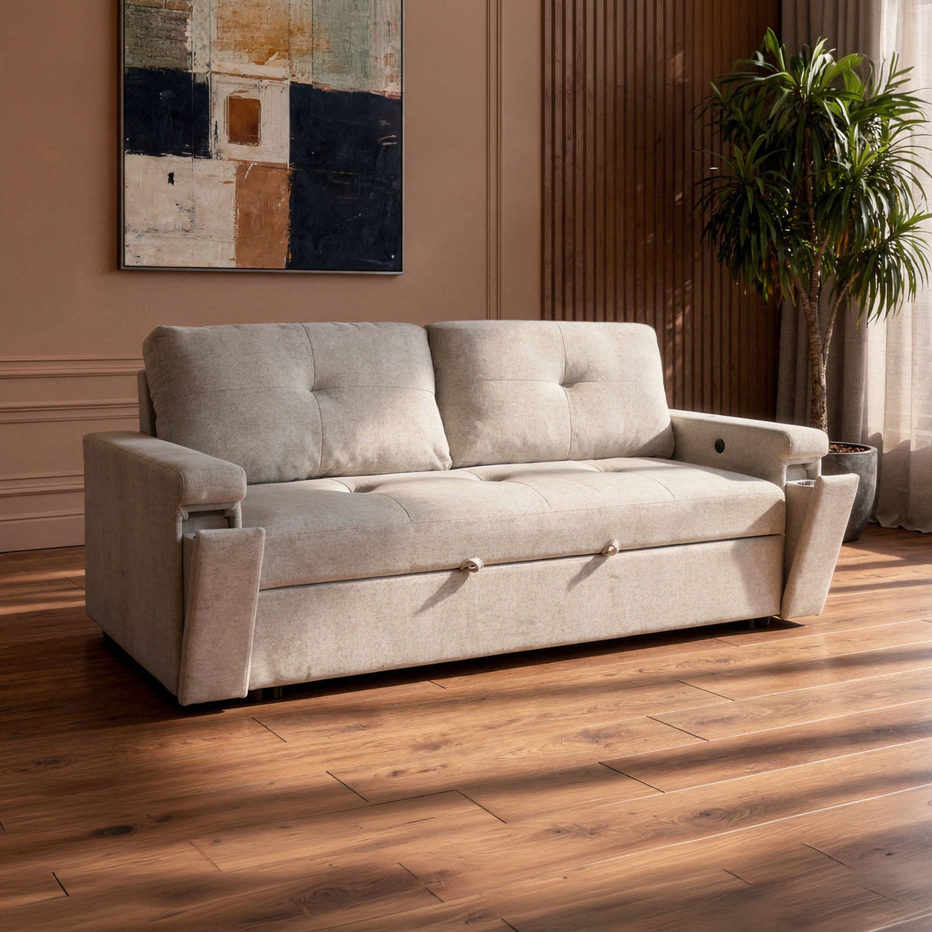 Breeze - Sleeper Sofa - Sand