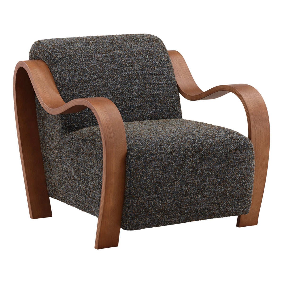 Amabel - Occasional Chair - Paris Cerulean And Brown