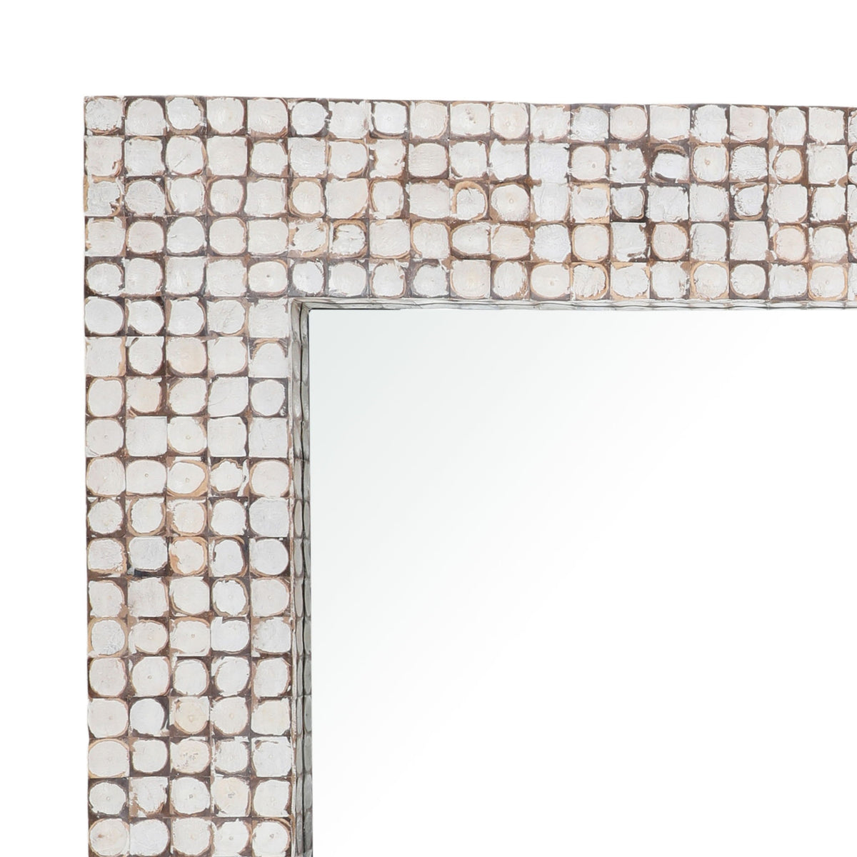 Hadas - Floor Mirror - Whitewash