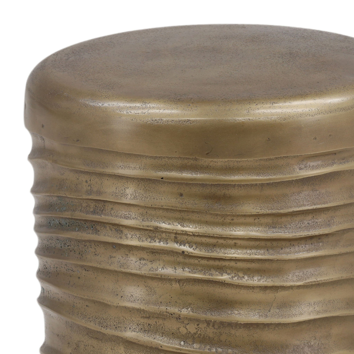 Galen - End Table - Antique Brass