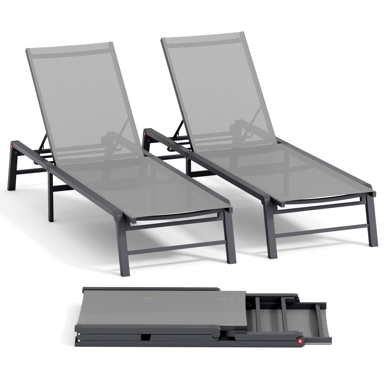 Chaise Lounge Outdoor (Set of 2)