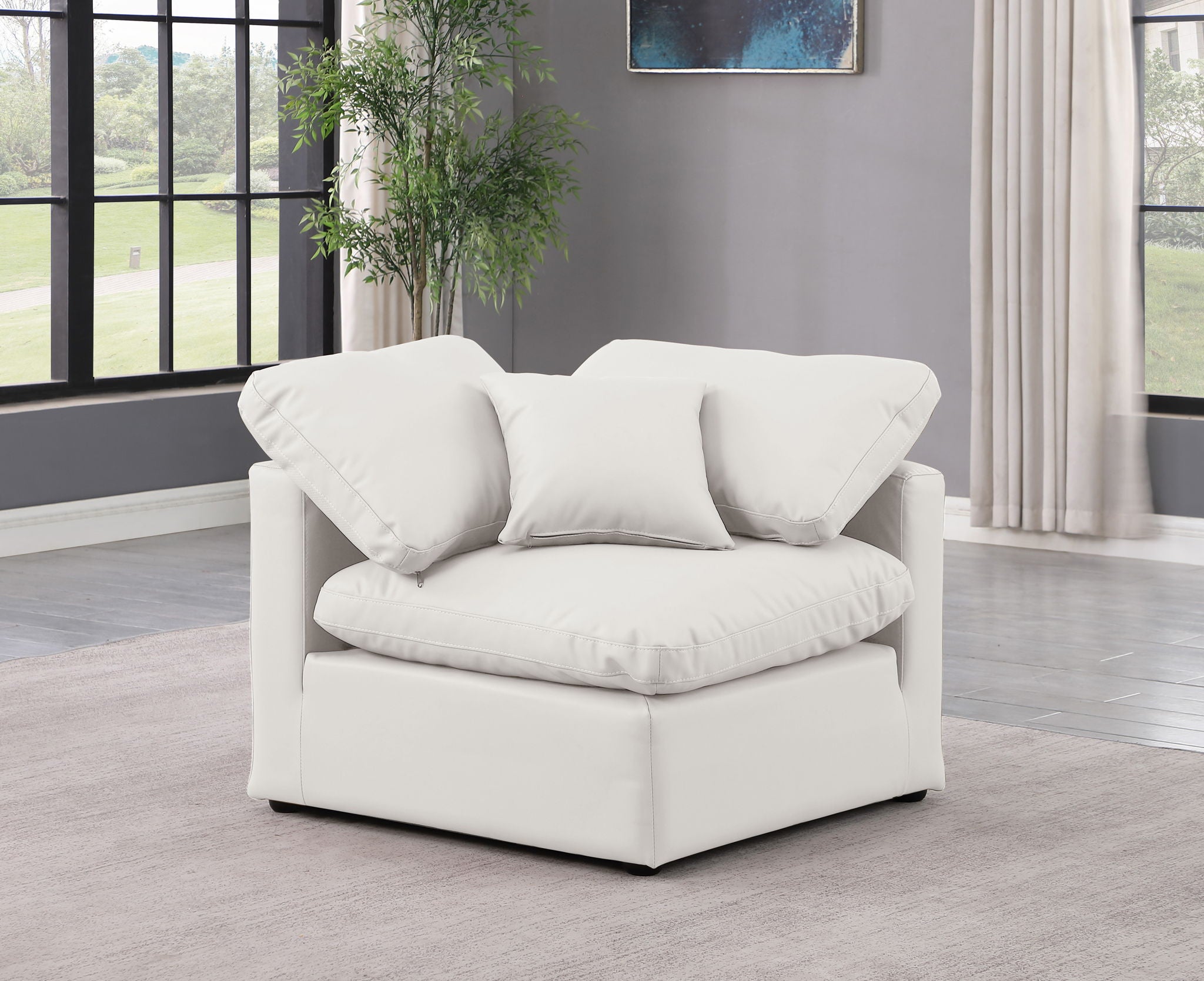 Indulge - Faux Leather Corner Chair