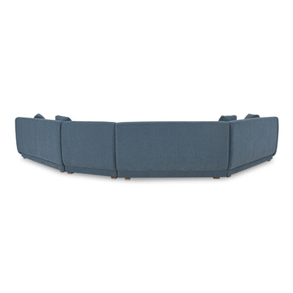 Fraser - 4 Piece Modular Sectional - Deep Blue