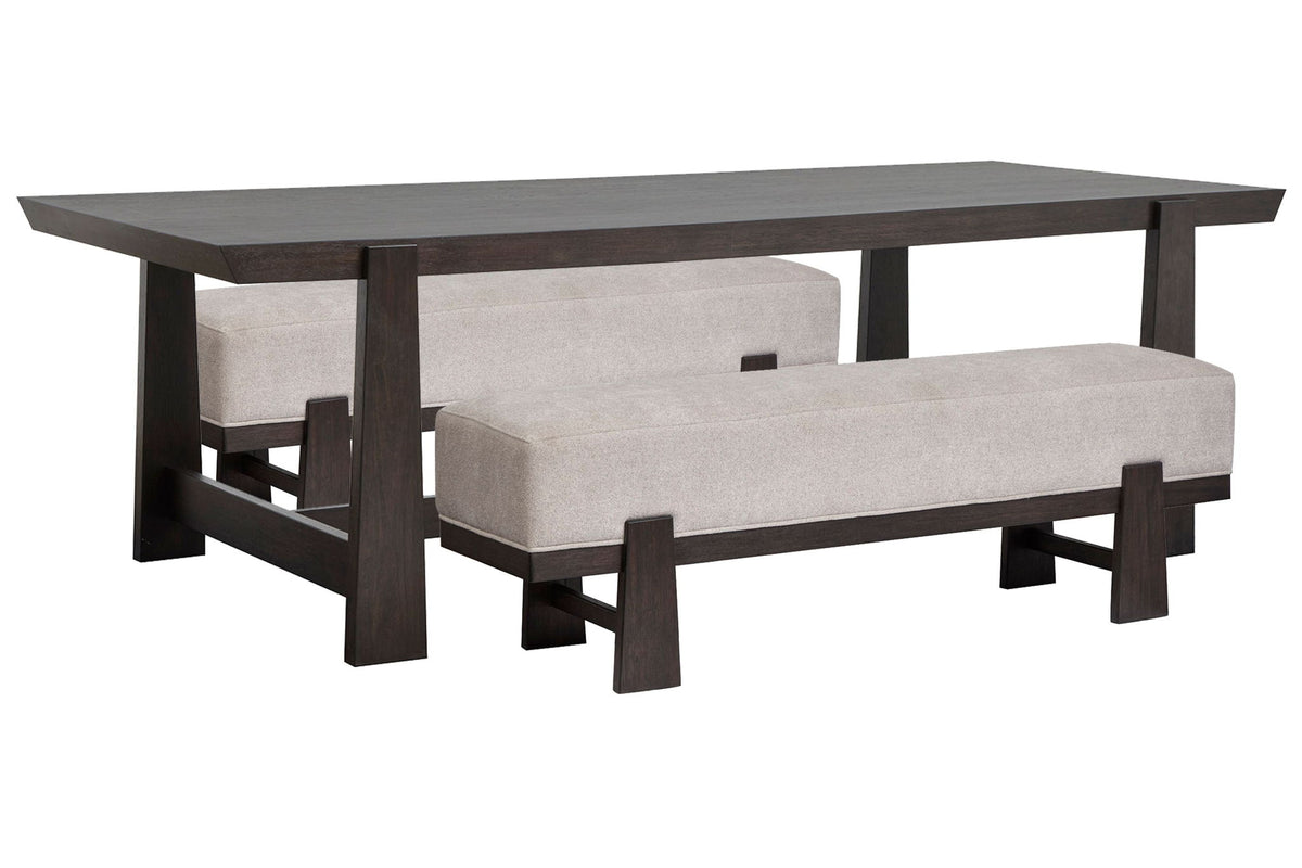 Tauren - Trestle Dining Table Set