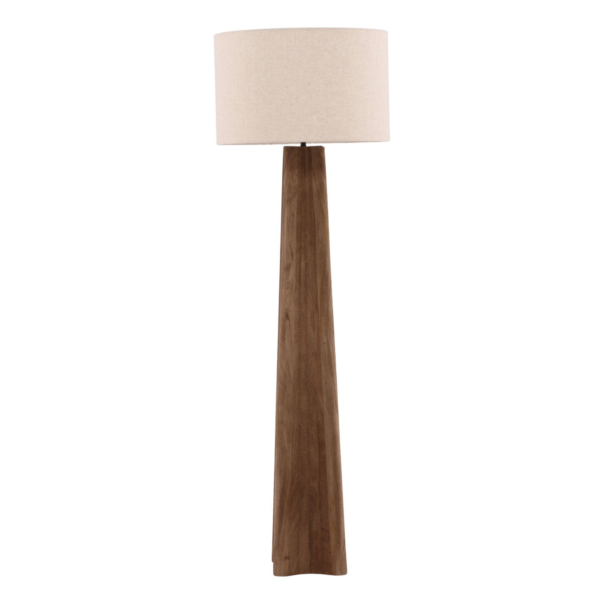 Devayne - Floor Lamp - Light Brown And Beige