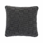 Chess Knit - Euro Sham - Slate