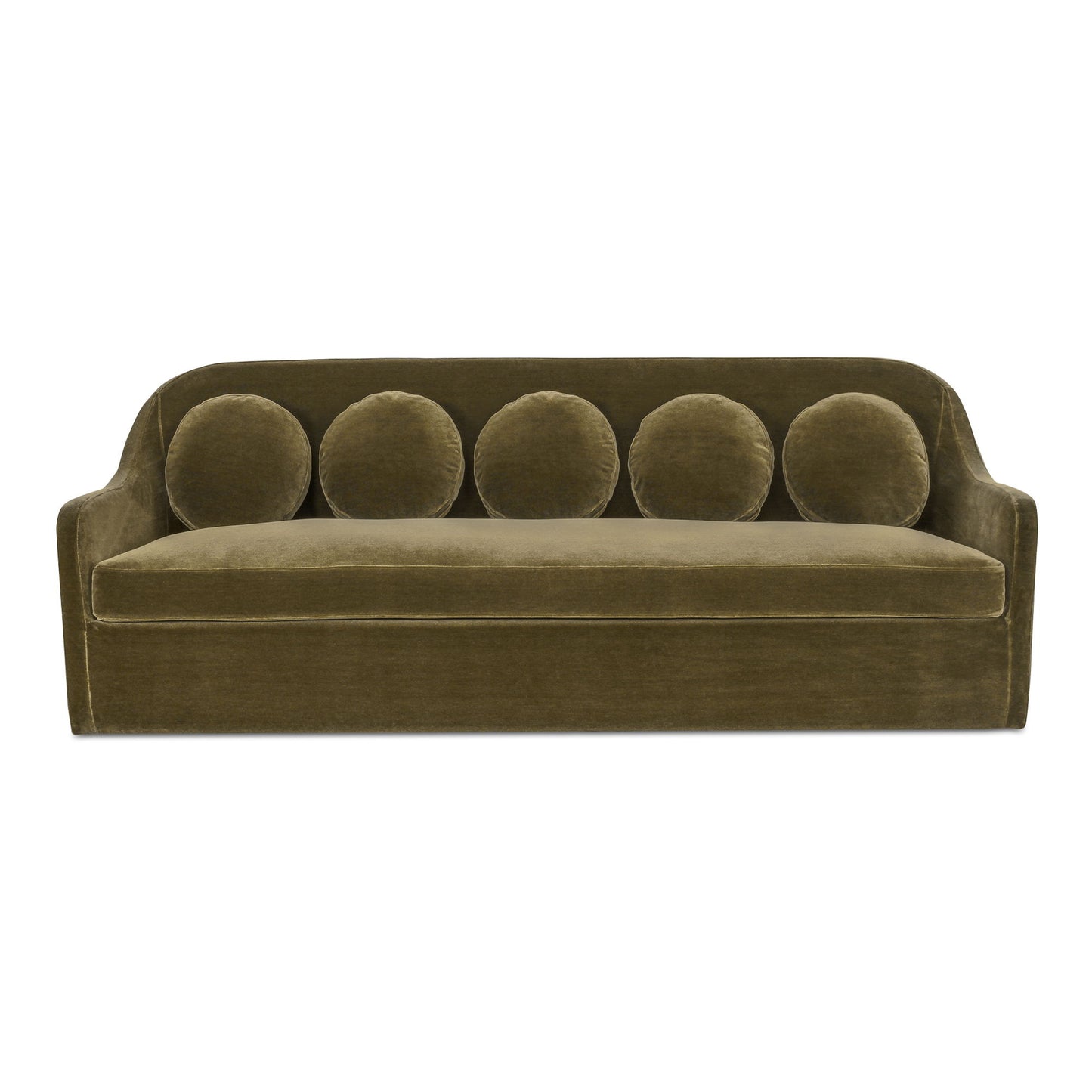 Rialto - Faux Mohair Sofa - Dark Green