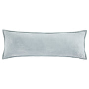Stella - Faux Silk Velvet Long Lumbar Pillow - Icy Blue